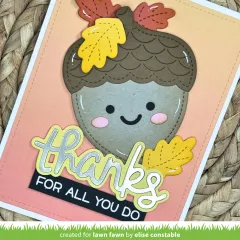 Lawn Cuts Dies - Outside In Stitched Acorn