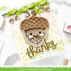 Lawn Cuts Dies - Stitched Acorn Frame
