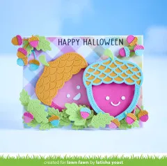 Lawn Cuts Dies - Stitched Acorn Frame