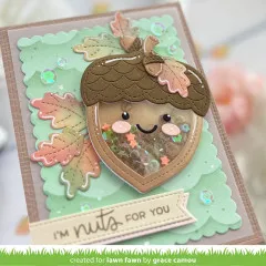 Lawn Cuts Dies - Stitched Acorn Frame