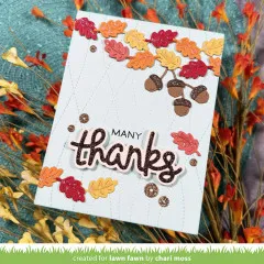 Lawn Cuts Dies - Leaf and Acorn Border