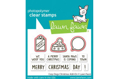 Lawn Fawn Clear Stamps Cozy Dogs Christmas Add-On Stempelset als passende Ergänzung