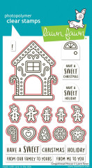 Passendes Stempelset Gingerbread House (separat erhältlich) mit Lebkuchenhaus, Lebkuchenmännchen, Plätzchen und Sprüchen