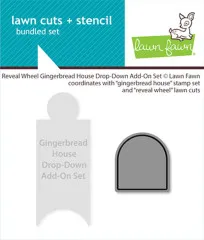 Lawn Cuts Dies - Reveal Wheel Gingerbread House Drop-Down Add-On
