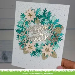 Lawn Cuts Dies - Pinecone And Leaves Border