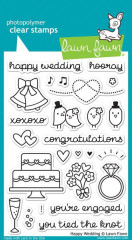 Clear Stamps - Happy Wedding