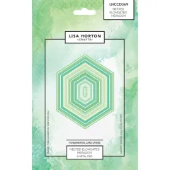 Lisa Horton Crafts - Fundamentals Die Set - Nested Elongated Hexagon