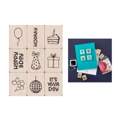 Hero Arts - Mini Tub Woodblock Stamps - Birthday