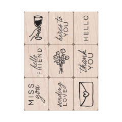 Hero Arts - Mini Tub Woodblock Stamps - Everyday