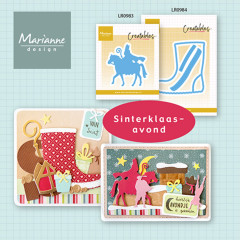 Marianne-Design-Übersicht Sinterklaasavond mit LR0983, LR0984 und zwei Sinterklaas-Karten