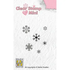 Mini Clear Stamps - Schneeflocken