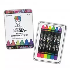 Dina Wakley Media - Neon Scribble Sticks 4