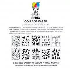 Dina Wakley Media Collage Tissue Paper - The Forest