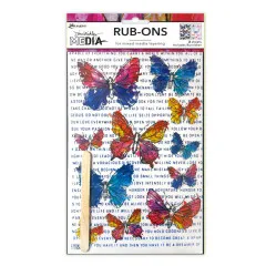 Dina Wakley Media - Rub-Ons - Flutters