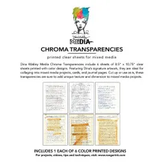 Dina Wakley Media - Chroma Transparencies - Typed Quotes