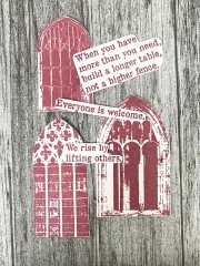 Dina Wakley Media Cling Stamps - Everyone Is Welcome