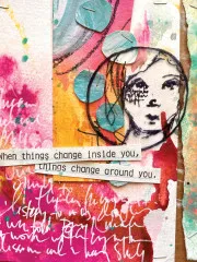 Dina Wakley Media Cling Stamps - Circled