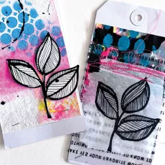 Dina Wakley Media Cling Stamps - Phone Doodles