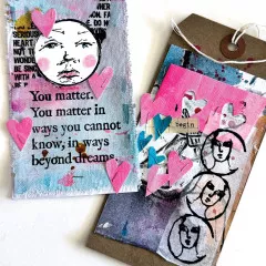 Dina Wakley Media Cling Stamps - You Matter