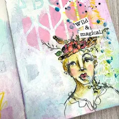 Dina Wakley Media Cling Stamps - Flower Crowns