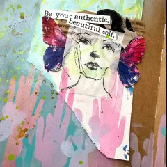 Dina Wakley Media Cling Stamps - Flower Crowns