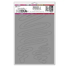 Dina Wakley Media Stencil - Meandering Masks