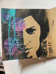 Dina Wakley Media Stencils - Pensive Face