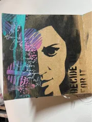 Dina Wakley Media Stencils - Pensive Face