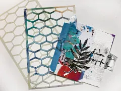 Dina Wakley Media Stencil - Lattice