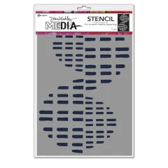 Dina Wakley Media Stencil - Pieces