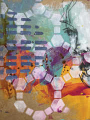 Dina Wakley Media Stencil - Pieces