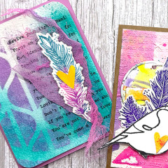 Dina Wakley Media Stencils - Groovy Coaster