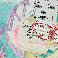 Dina Wakley Media Stencils - Groovy Coaster