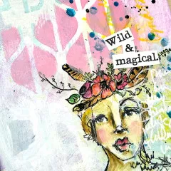 Dina Wakley Media Stencils - Groovy Coaster