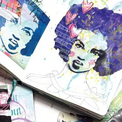 Dina Wakley Media Stencils - Proud Woman