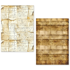 Tissue Paper / Seidenpapier - Vintage Manuscript