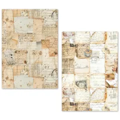 Tissue Paper / Seidenpapier - Vintage Manuscript