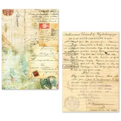 Tissue Paper / Seidenpapier - Vintage Manuscript