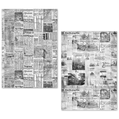 Tissue Paper / Seidenpapier - Newspapers