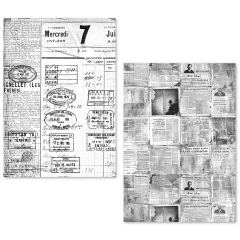 Tissue Paper / Seidenpapier - Newspapers