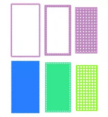 Multi Frame Die - Springtime Greetings - Slimline Frames