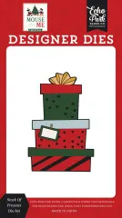 Echo Park Designer Dies - Mouse And Me Christmas - Stack Of Presents