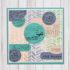 Mixed Media Stencil - Planner Essentias - Chevron