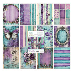 Violet Whispers - 6x8 Art Journal Paper Pad