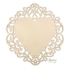 Mintay Woodies - Heart Plaque