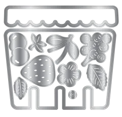 Metal Die & Stencil Set - Berry Bliss - Berry Basket by Nature's Garden