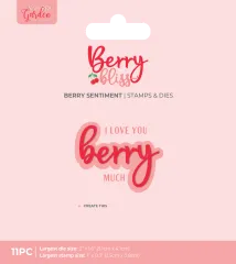 Clear Stamp & Cutting Die - Berry Bliss - Berry Sentiment by Nature's Garden