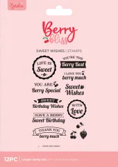 Clear Stamps - Berry Bliss - Sweet Wishes by Nature's Garden