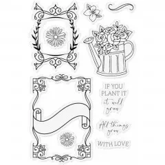 Clear Stamps and Die - Farmhouse Let Love Grow