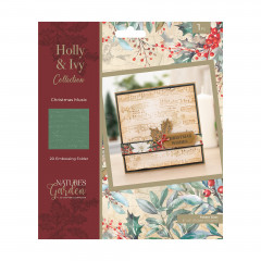 Embossing Folder - Holly & Ivy - Christmas Music